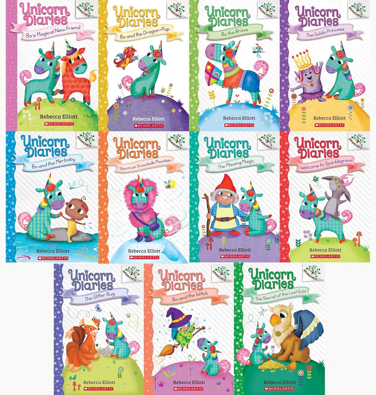 Unicorn Diaries Series Complete collection 1-11 Books set by Rebecca Elliott