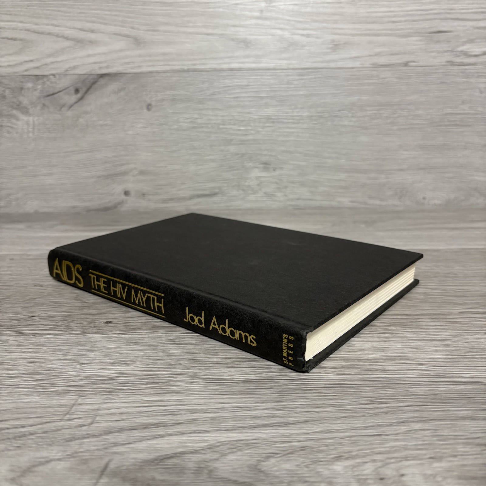 AIDS The HIV Myth By Jad Adams 1989 First US Edition St Martin’s Press HCDJ Book