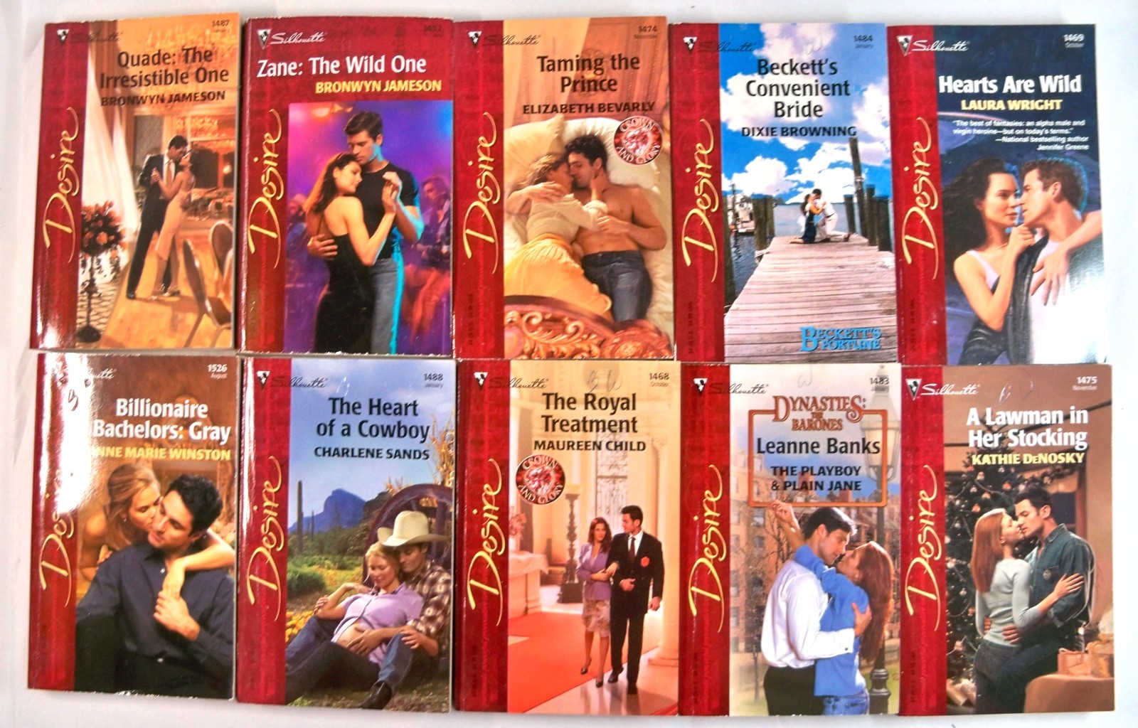 Lot of 48 Vintage Harlequin/Silhouette ‘Desire’ & ‘Temptation’ Series Paperbacks