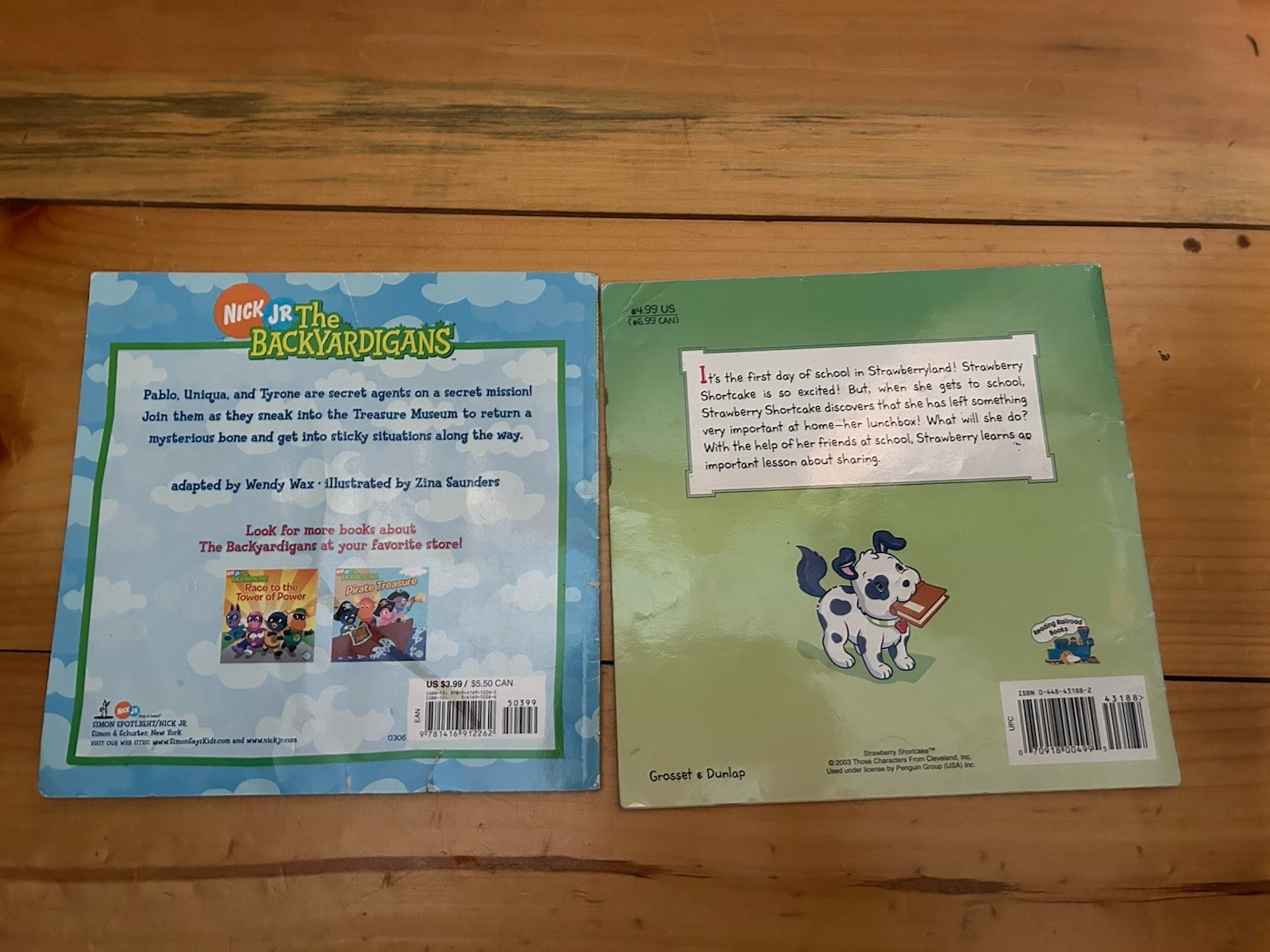 2000s Nickelodeon Books The Backyardigans And Strawberry Shortcake