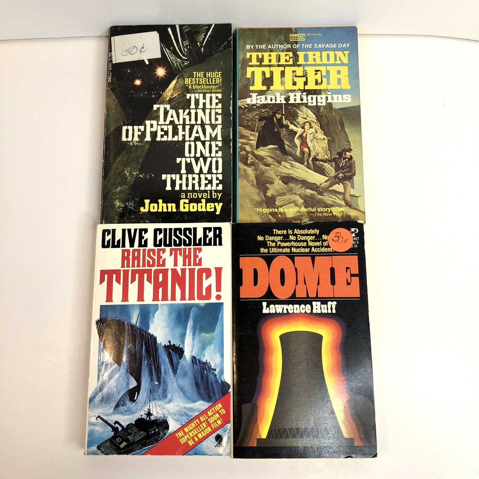 Lot of 10 Vintage Action Adventure Mixed Titles and Authors PB 1970s and 1980s
