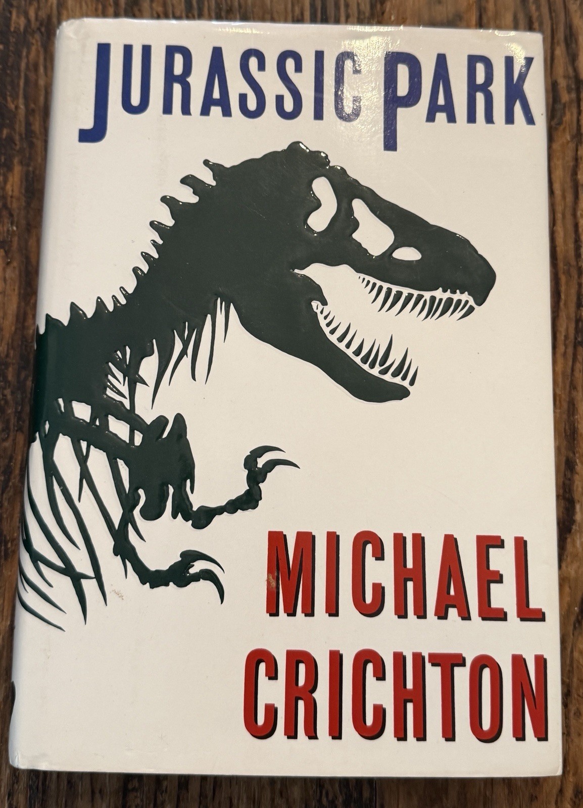 Jurassic Park Michael Crichton 1990 Hardcover First Edition/3rd Print