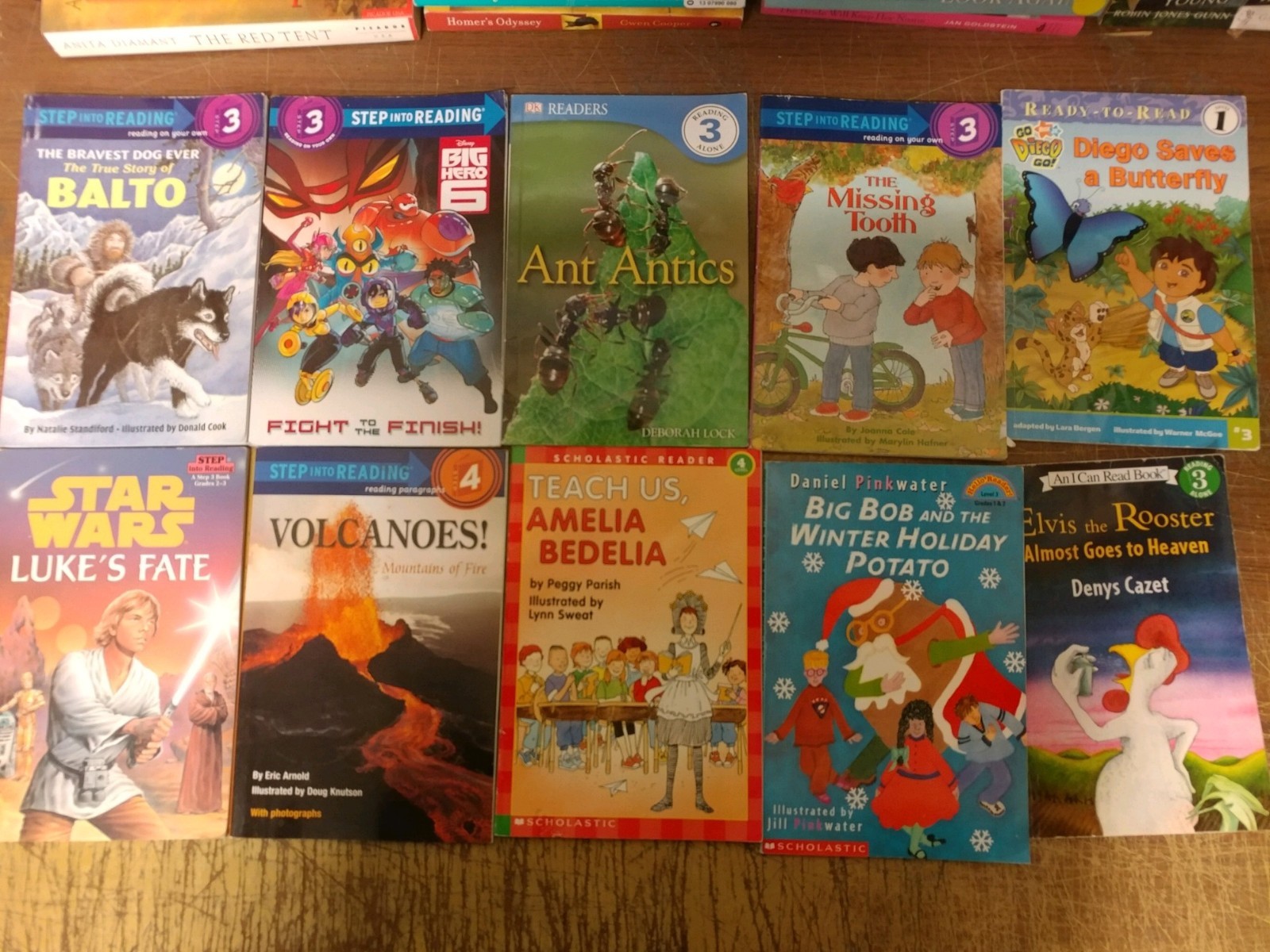 Lot of 10 Level 3 4 5~RL~Ready to-I Can Read-Step into Reading-Learn Books MIX