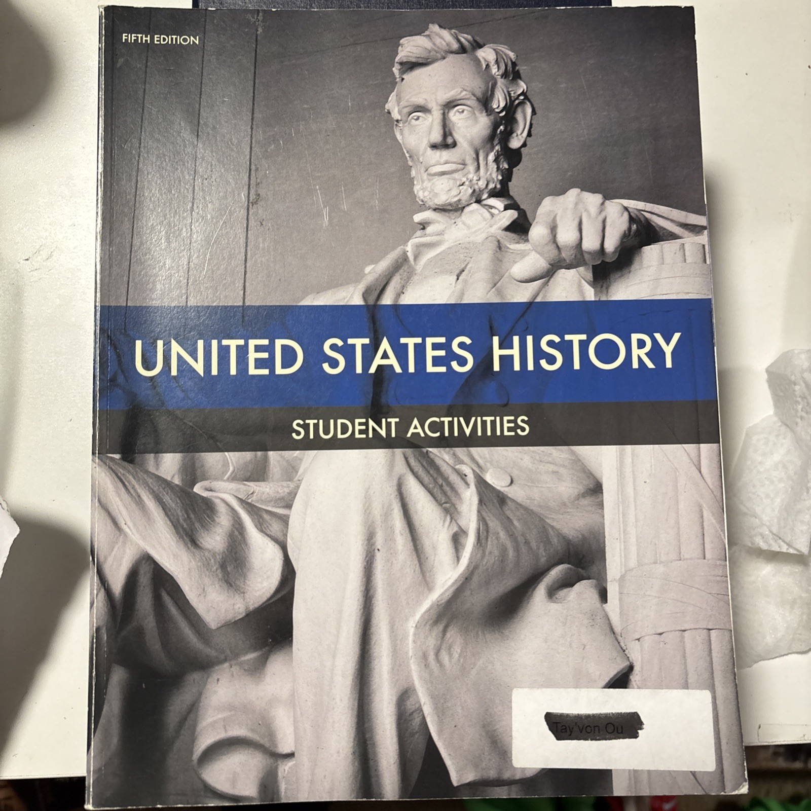 BJU Press US History Student Activity 5ED 506675 – Paperback By BJU Press – GOOD
