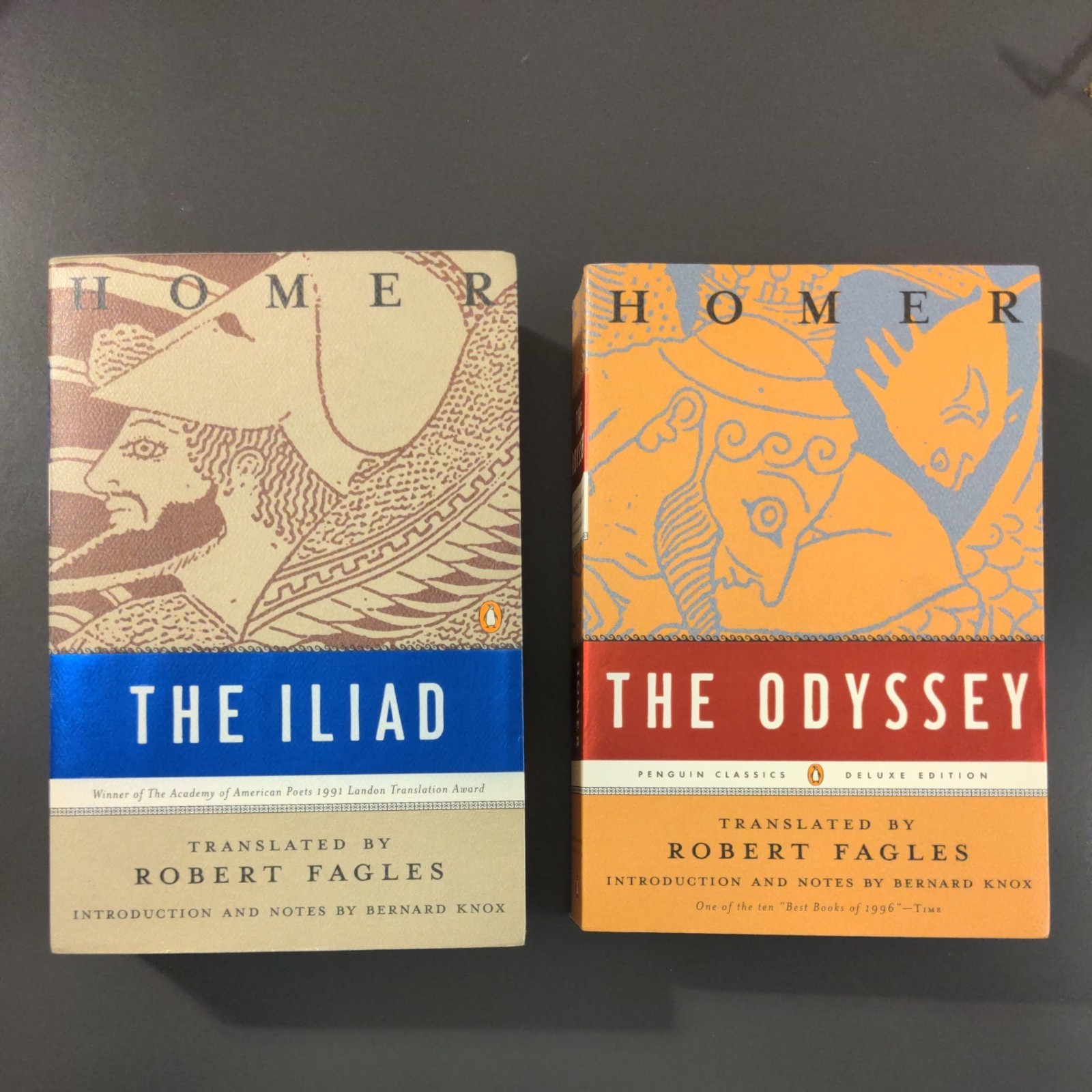 The Iliad & The Odyssey by Homer translated by Robert Fagles Greek Mythology PBs