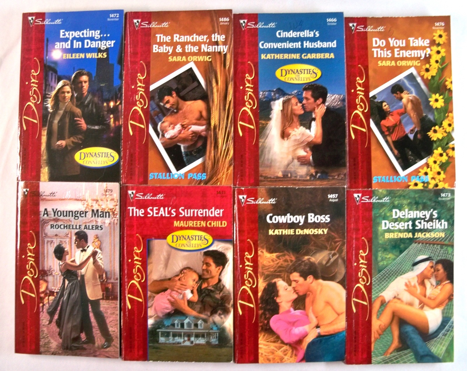 Lot of 48 Vintage Harlequin/Silhouette ‘Desire’ & ‘Temptation’ Series Paperbacks