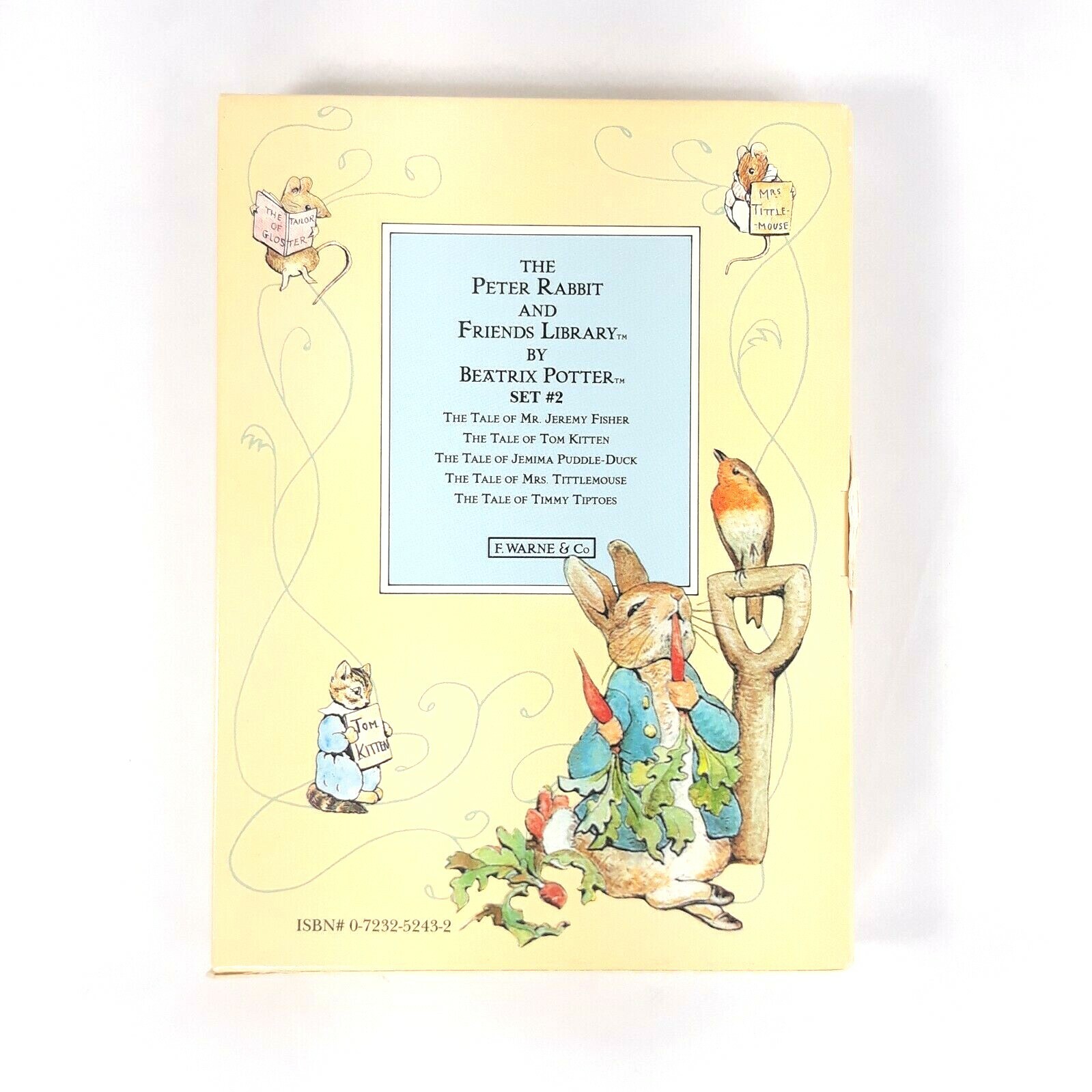 Peter Rabbit and Friends Library 10 Children Book Set 1993 Beatrix Potter Warne