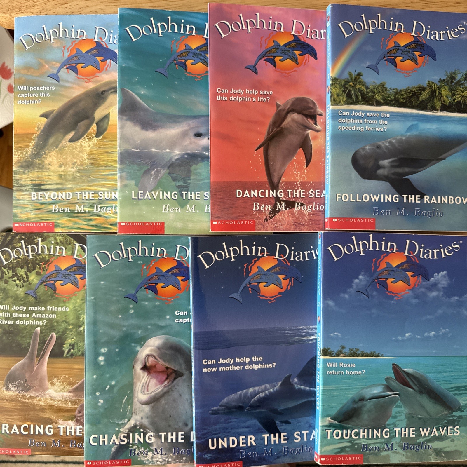 Dolphin Diaries #2,4-10 Paperback Ben M. Baglio Scholastic YA Animals Ages 9-12
