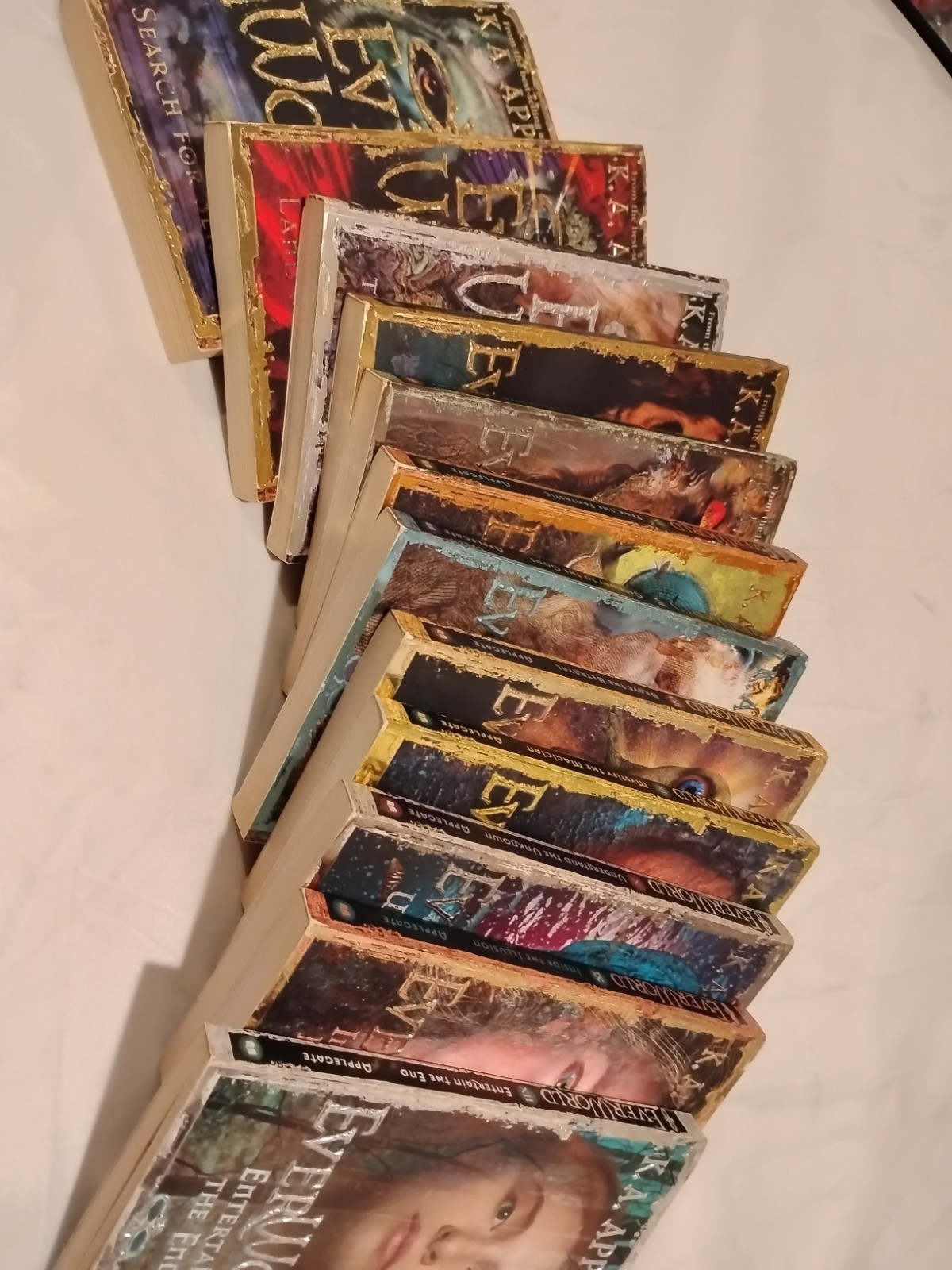 EverWorld Complete Series Book Set 1-12 K.A. Applegate Vintage Scholastic