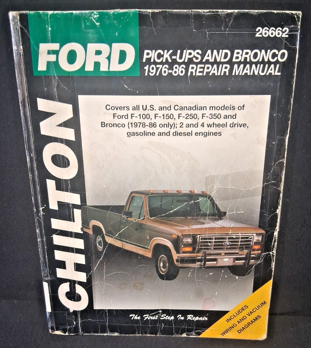 Chilton Ford Pick up Bronco 1976-1986 Trade PB # 26662 GHPL