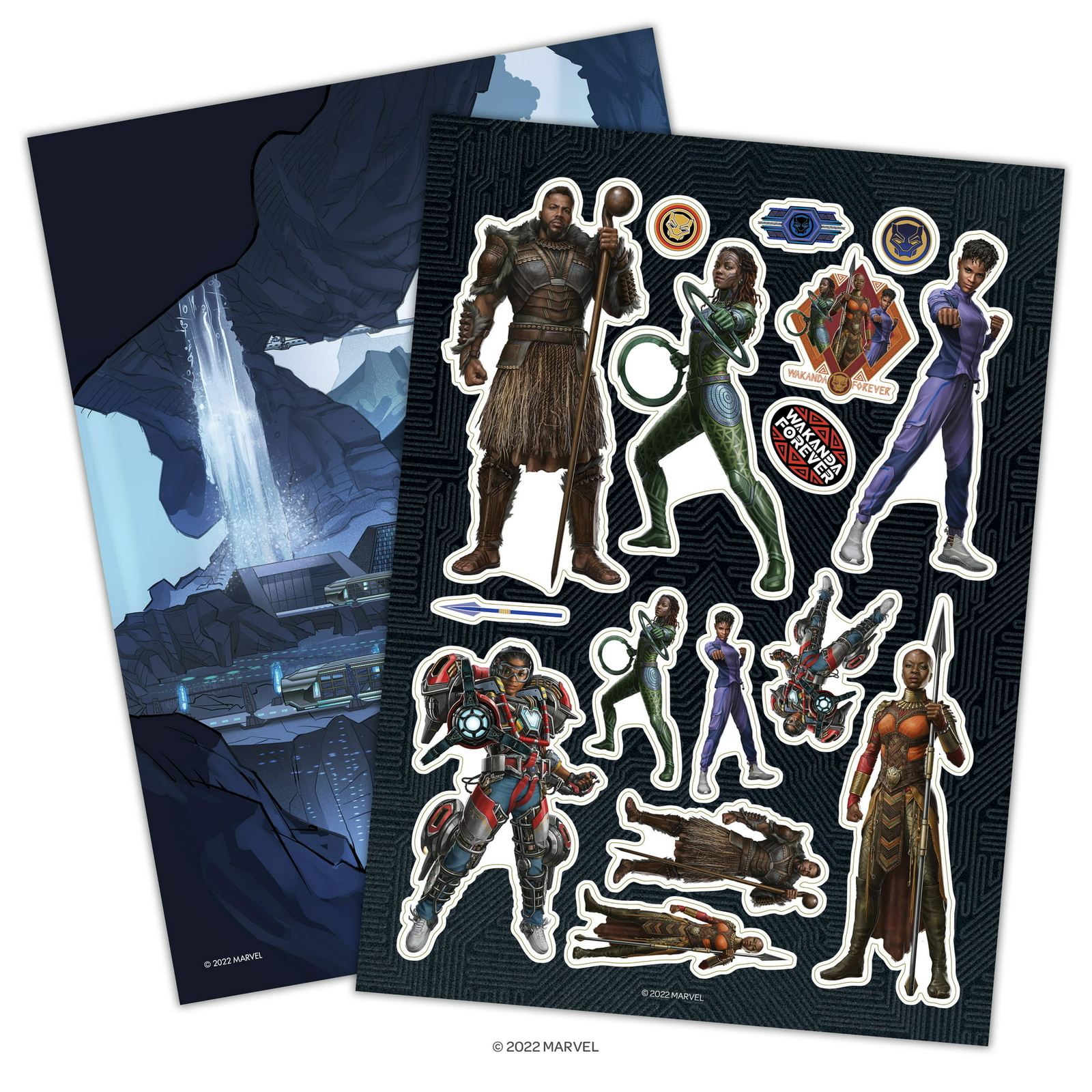 Marvel Avengers Black Panther Create a Scene Sticker Activity Book, 32 Pages,