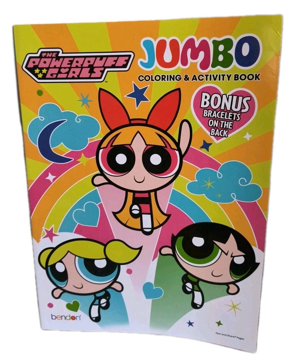 THE POWERPUFF GIRLS JUMBO COLORING AND ACTIVITY BOOK BY BENDON NEW! FREE SHIP!