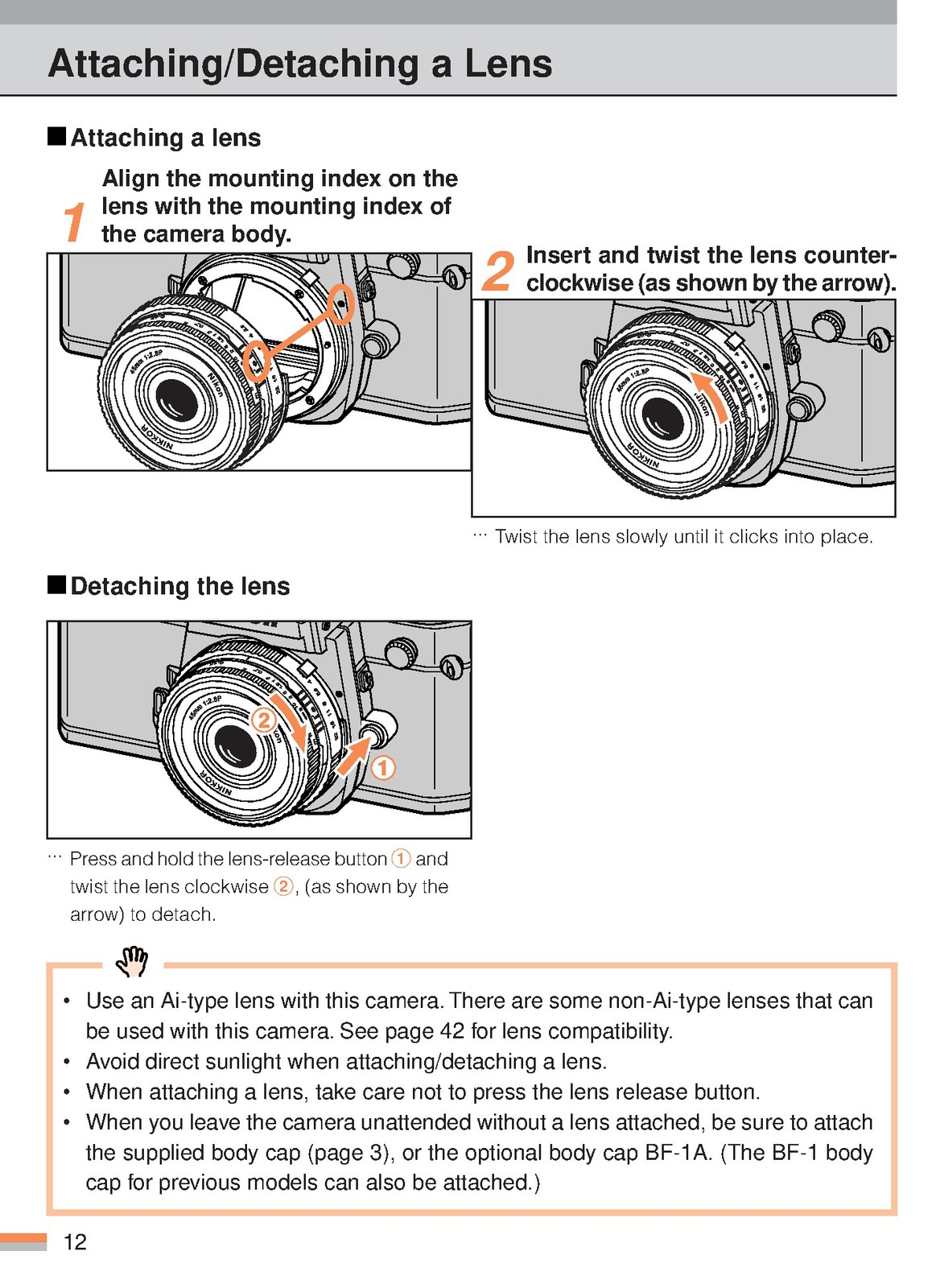 NIKON FM3A Camera Instruction Manual – STEEL WIRE BOUND – PROTECTIVE COVERS
