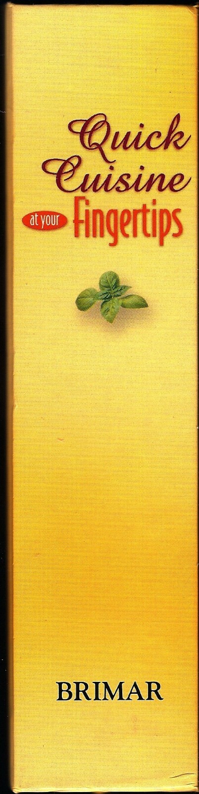 Quick Cuisine At Your Fingertips – Hardcover – Ring/Wire Bound – NEW
