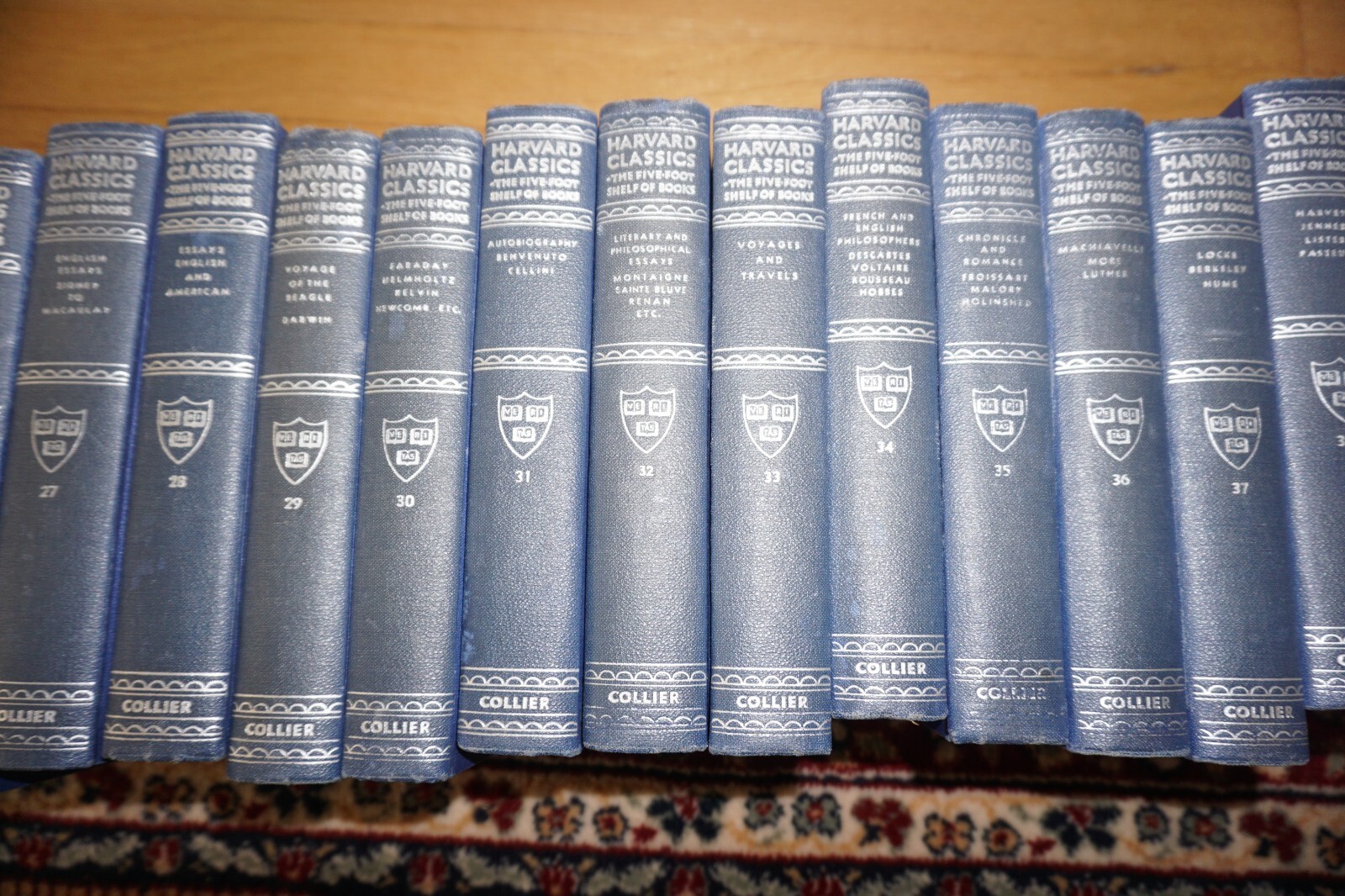 Harvard Classics 5 Foot Shelf Of Books Collier Blue Single Volume Selection