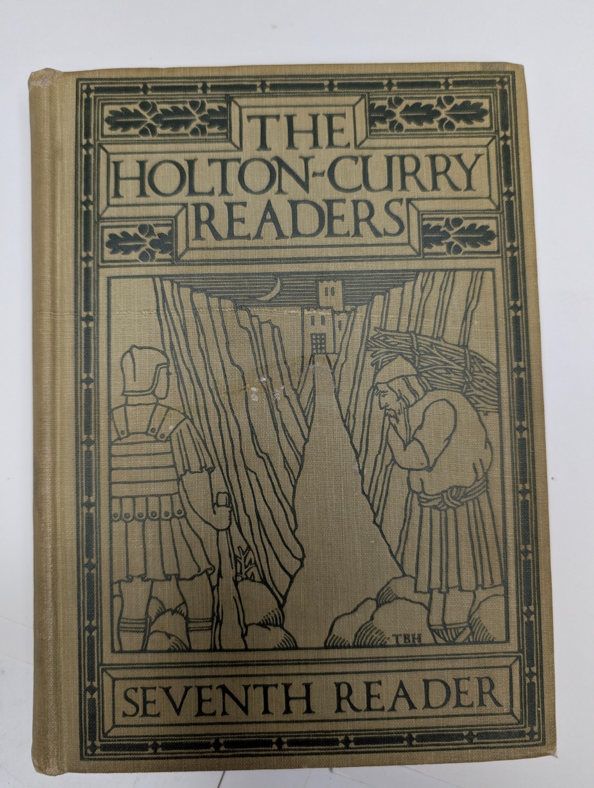 1914 The Seventh Reader Holton-Curry Readers Antique School Rand McNally Vtg