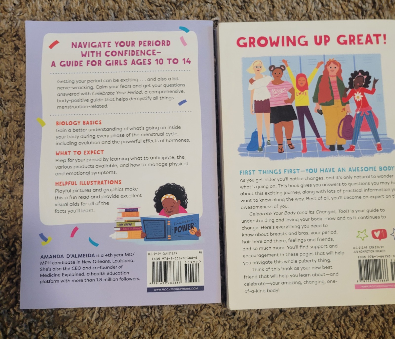 Rockridge Press Celebrate You Series Book Set Paperback Illustrated Ages 9-14