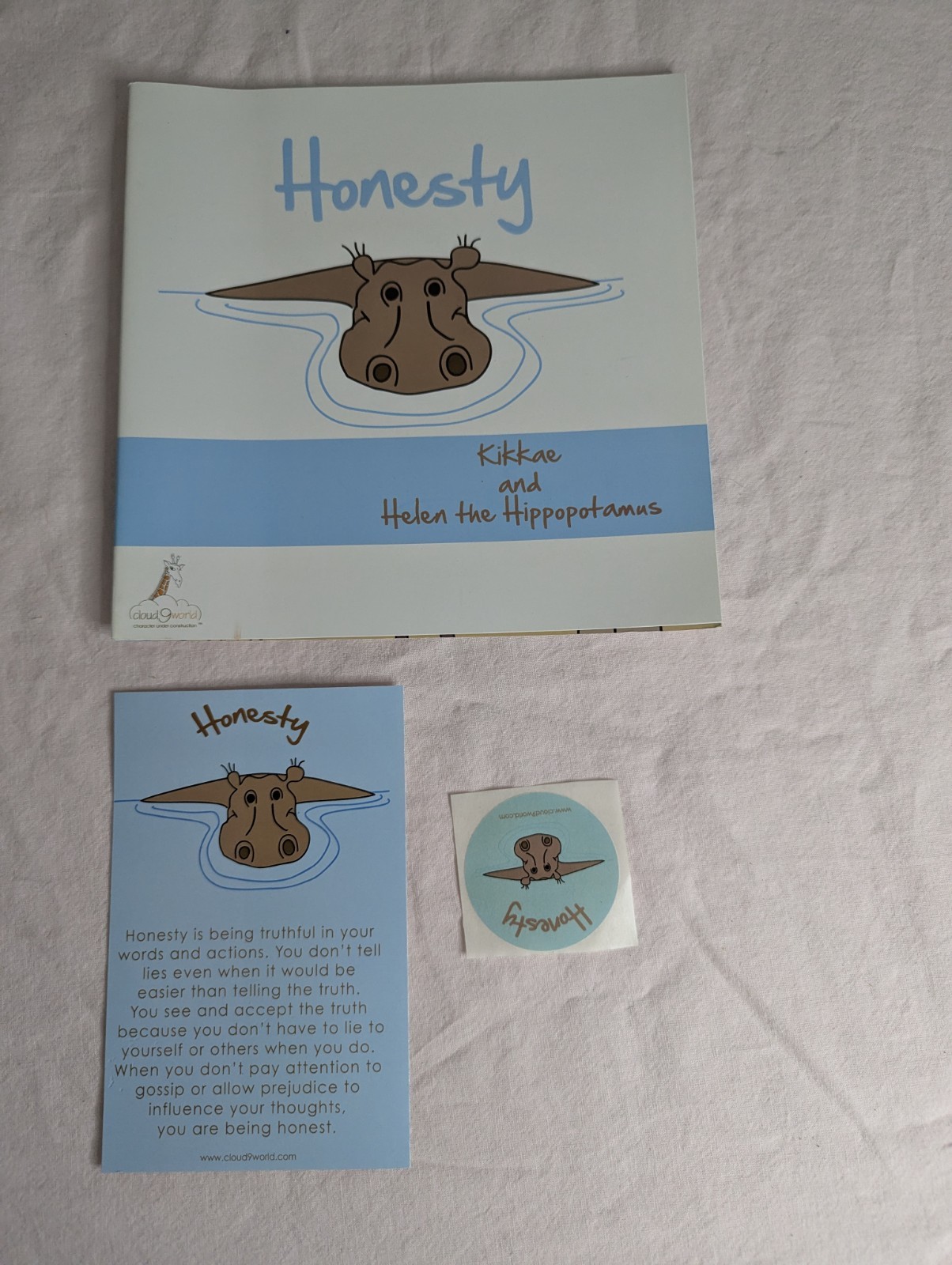 Home School Teachers Cloud 9 world character book HONESTY 2nd-5th grade kit