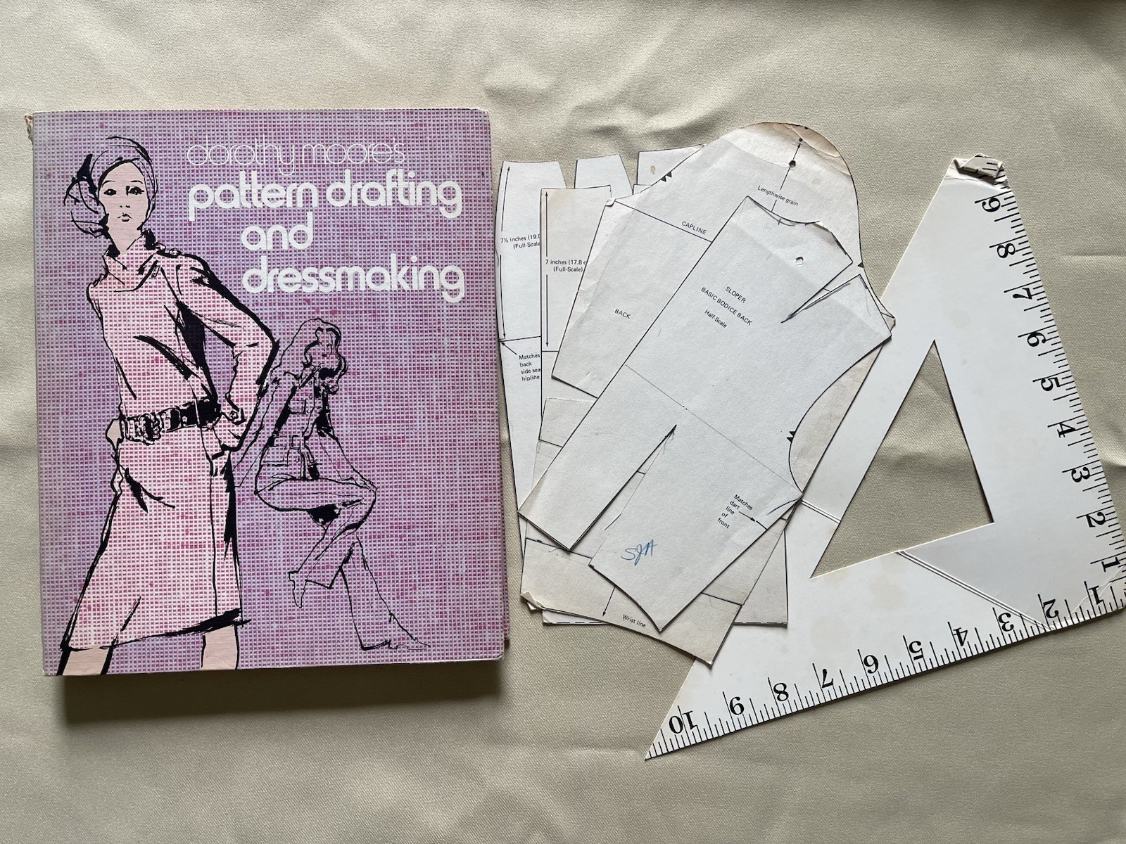 Dorothy Moore’s Pattern Drafting and Dressmaking Book 1971 – Very Good