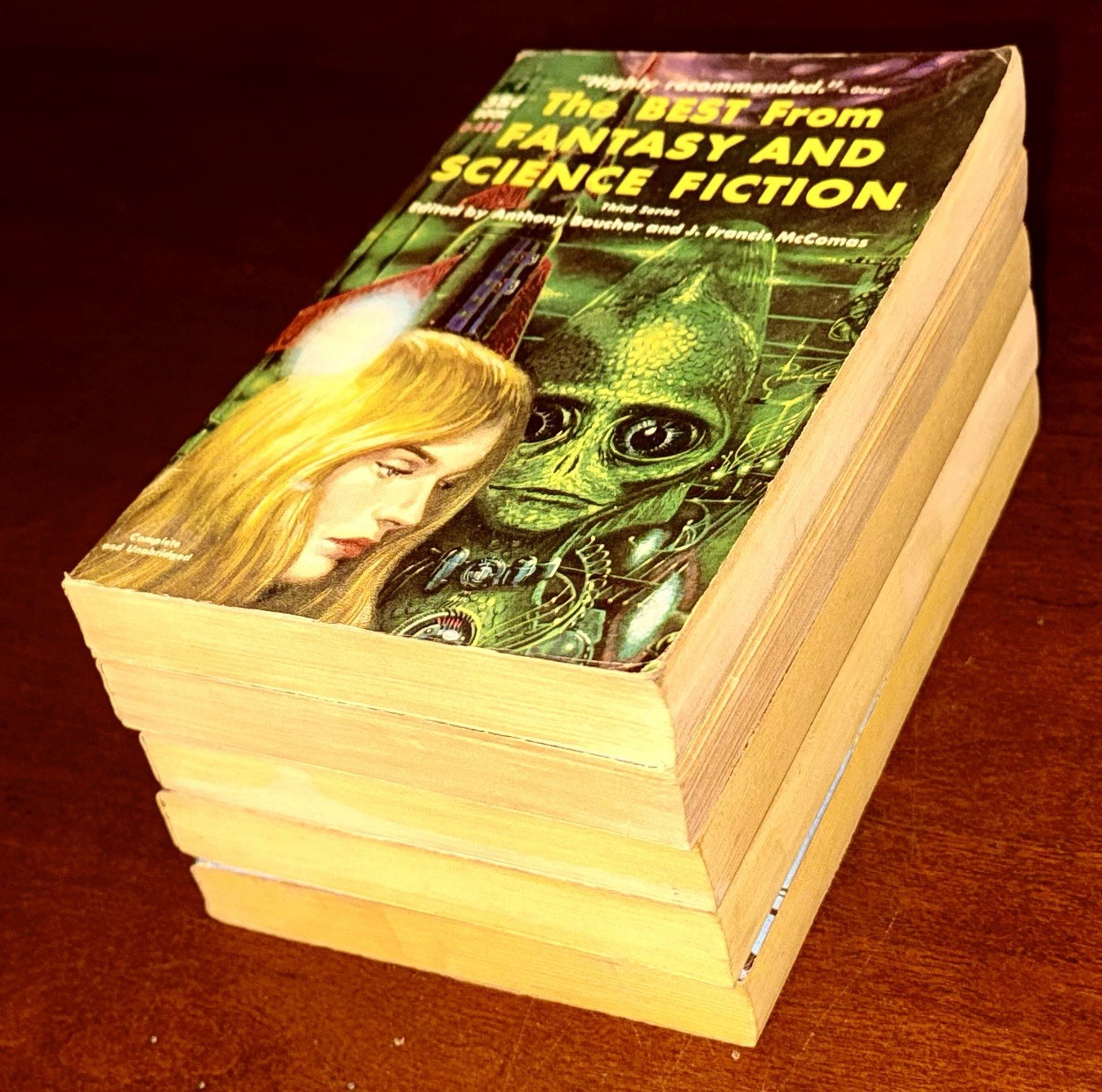 5 Vintage PBs: The Best From Fantasy & Science Fiction, Boucher (ed), 3, 4, 8-10
