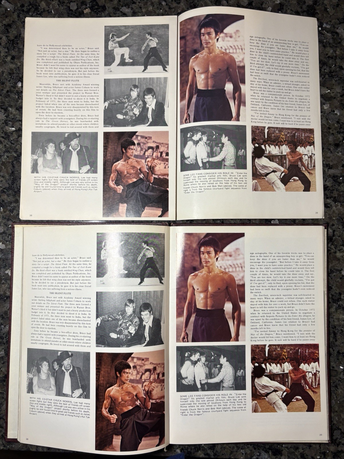 BRUCE LEE 1940-1973 – Circa 1974. READ DESCRIPTION ABOUT BONUS PAGES (ERRORS)!!