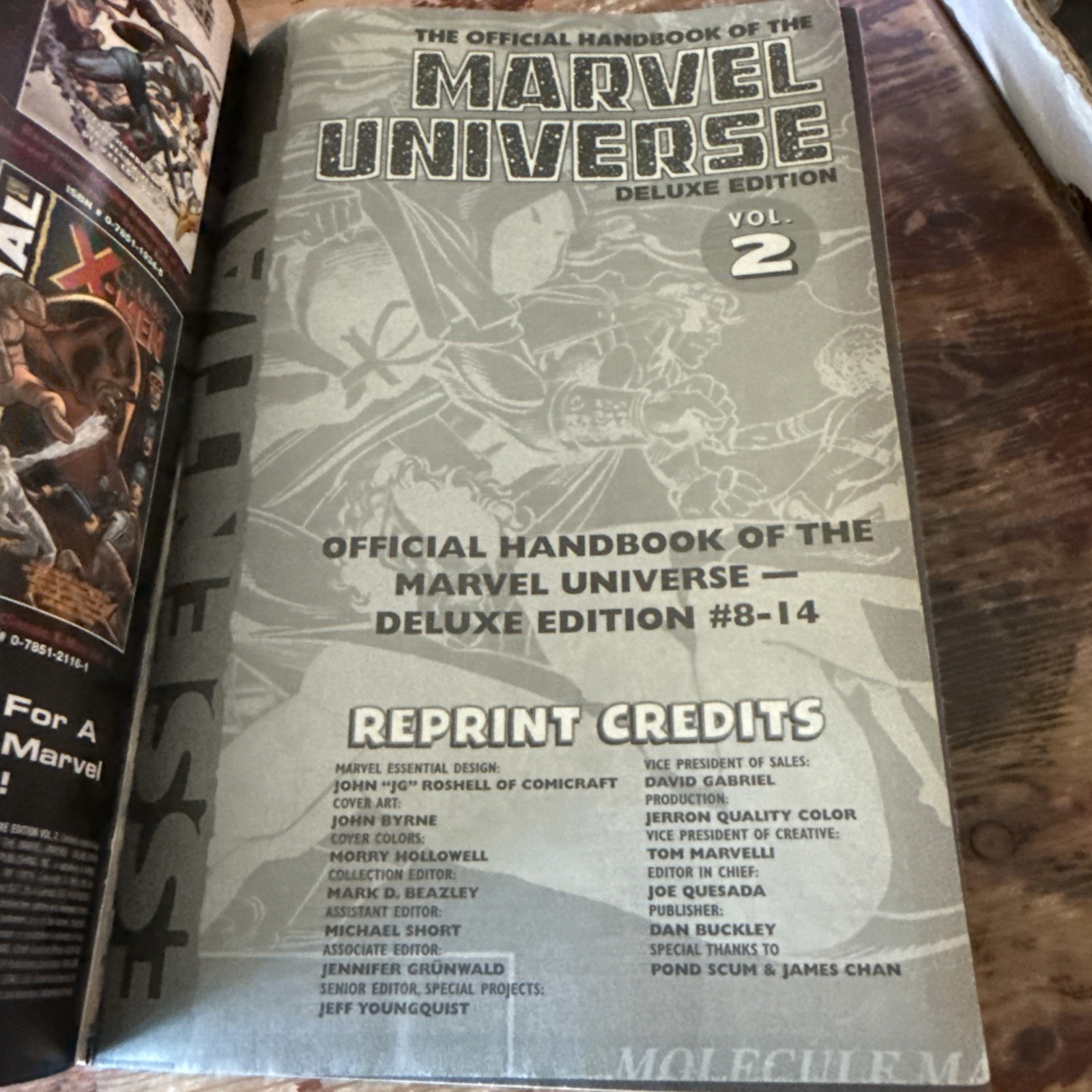 The Official Handbook of the Marvel Universe Deluxe Edition Vol 1 & 2, PBs