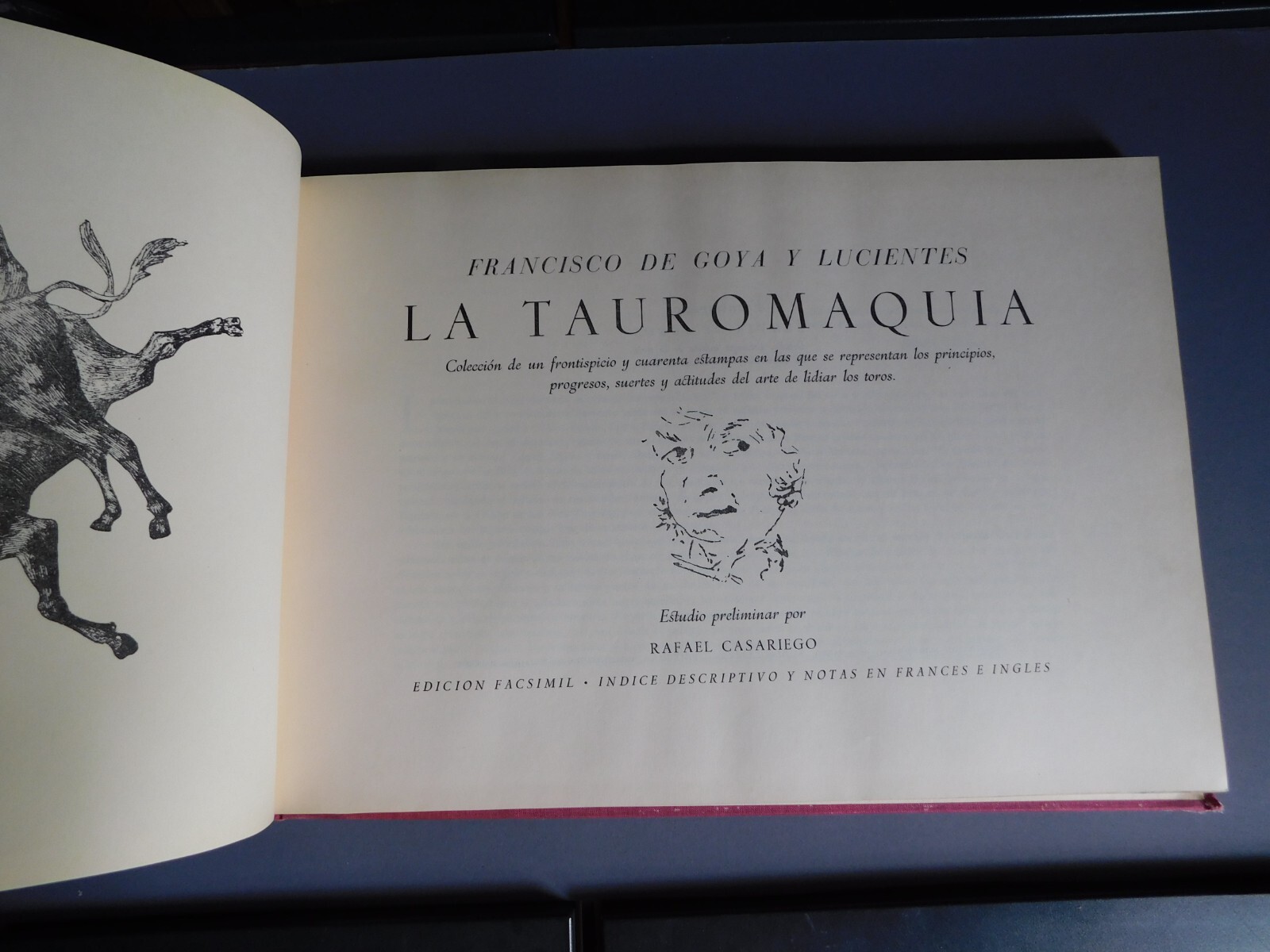 Goya: La Tauromaquia – Rafael Casariego – 1965 HC – Large 15.5 x 11 in – Spanish