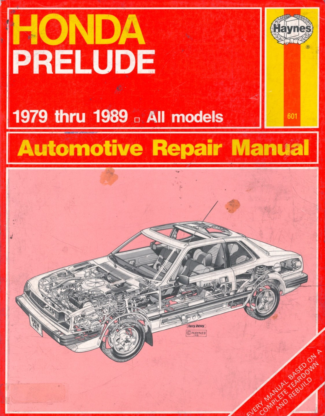 Honda Prelude 1979-1989 All Models Repair Manual by Haynes MN1986