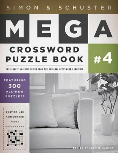 Simon & Schuster Mega Crossword Puzzle Book #4 by John M Samson: New
