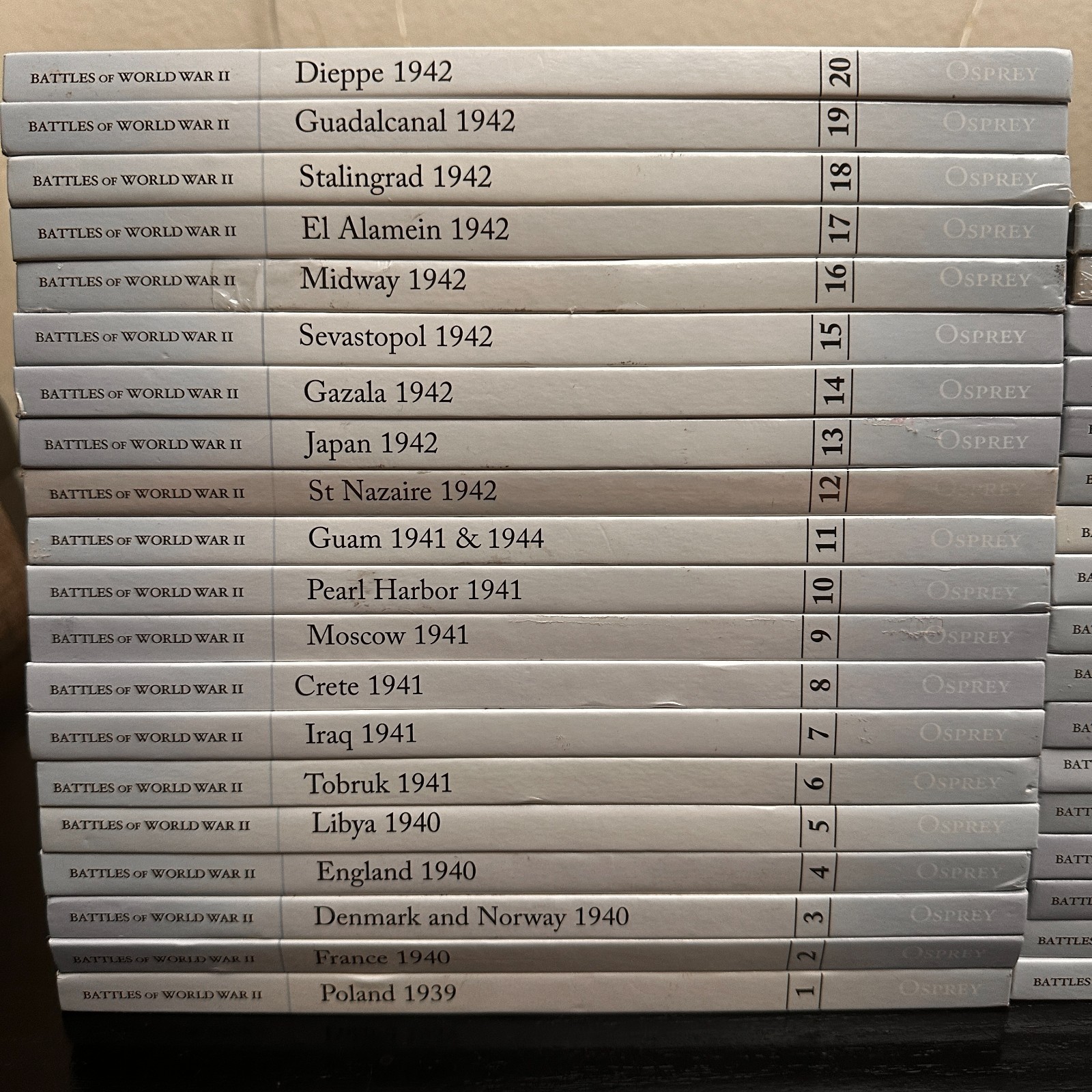 Battles of World War II (Osprey) – Choose Your Volume/Title (1939–1945)
