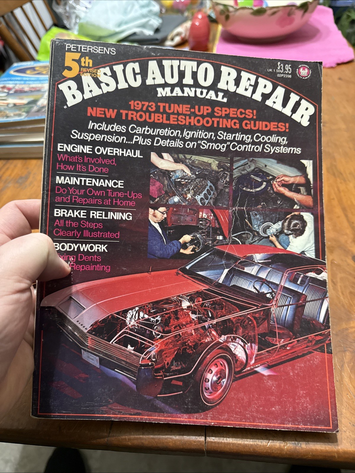 1973 Petersen’s Basic Auto Repair Manual Book Custom Racing Hot Rod Library