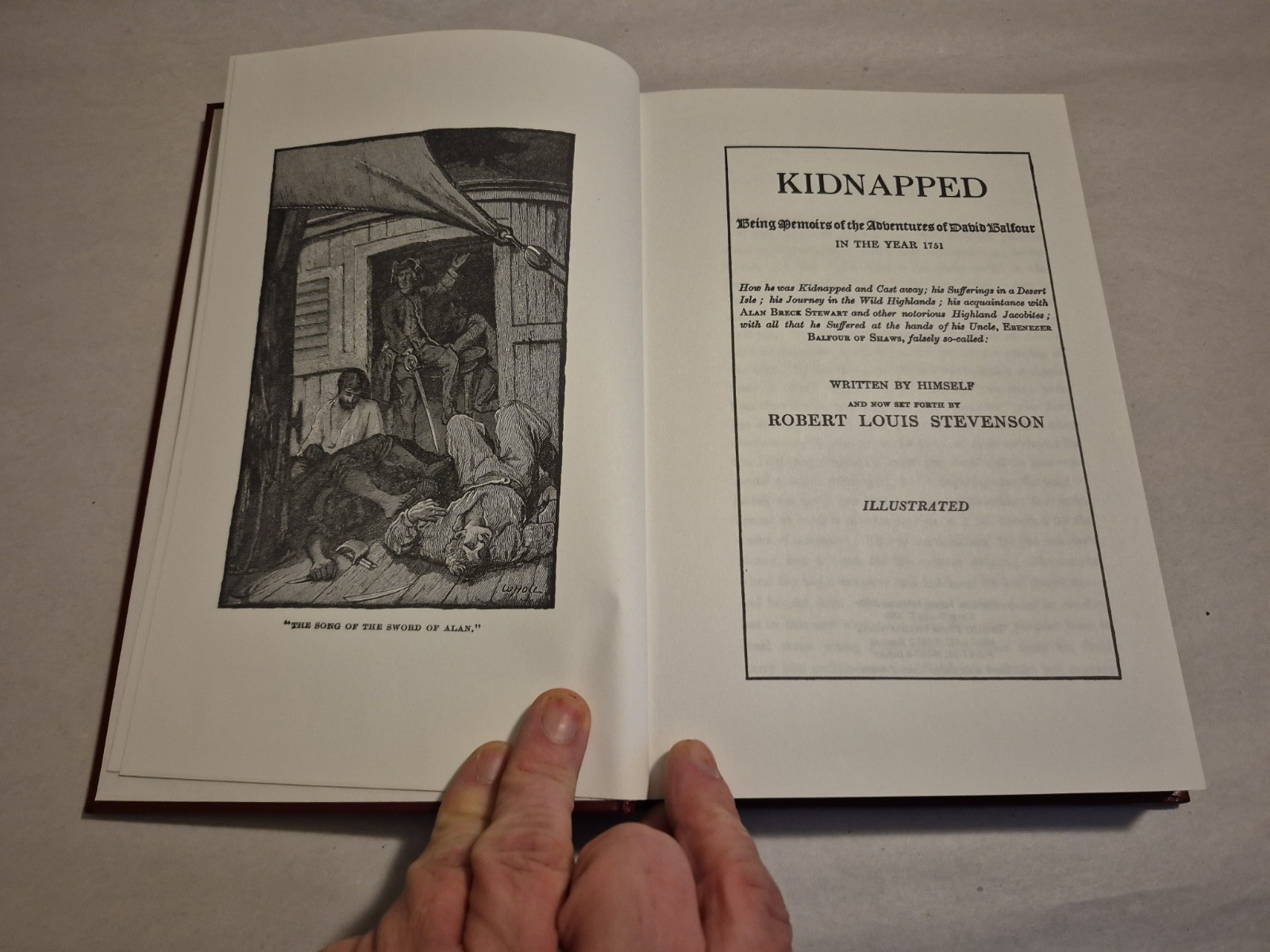 Kidnapped by Robert Louis Stevenson Trident Press 2000 Reprint Deluxe H/C Gold