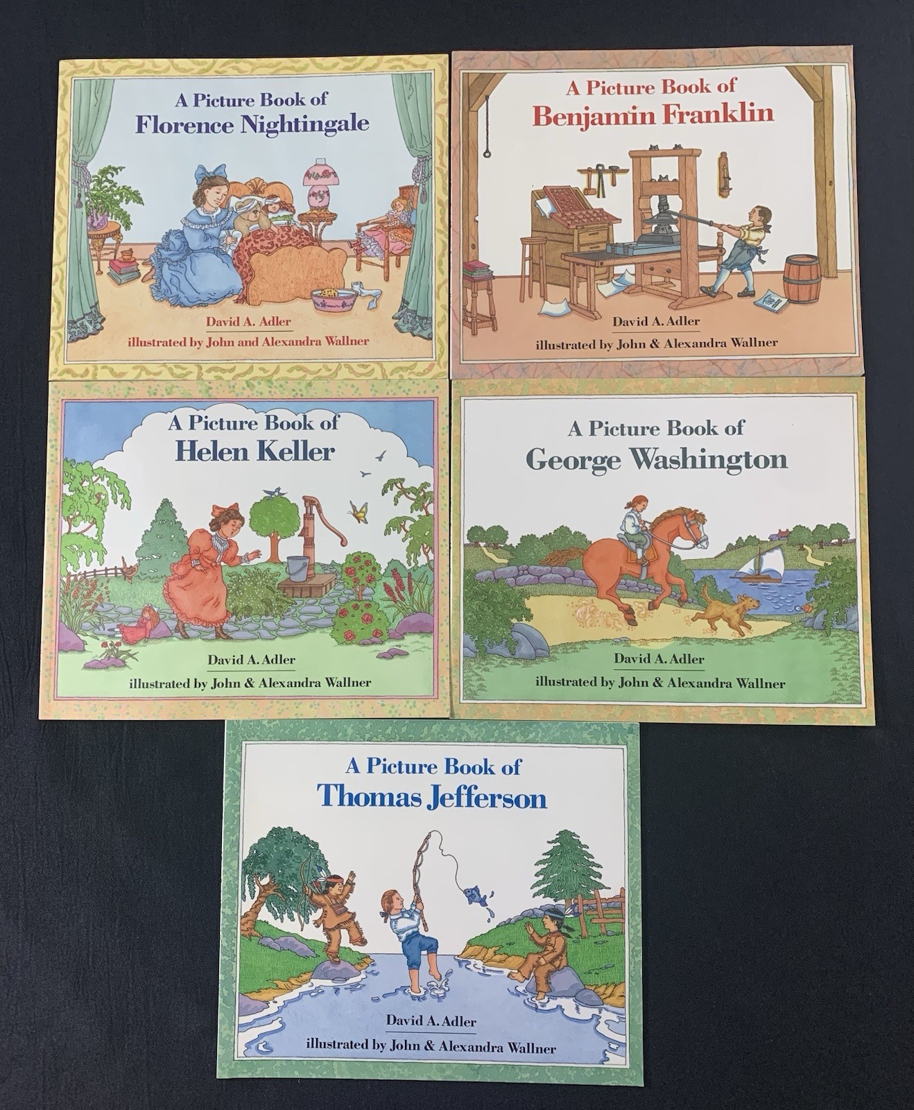 A Picture Book Of… Lot of 5 PB Biographies for Kids Homeschool
