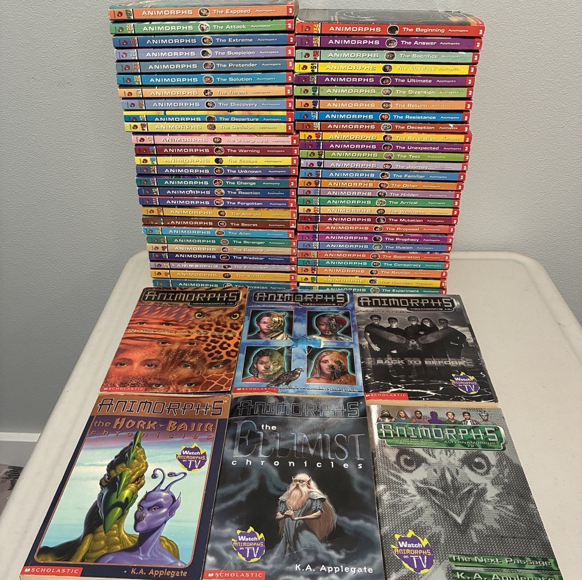 Animorphs Complete Set 1-54 & 6 Companions VTG Book Lot 46 47 48 49 50 51 52 53