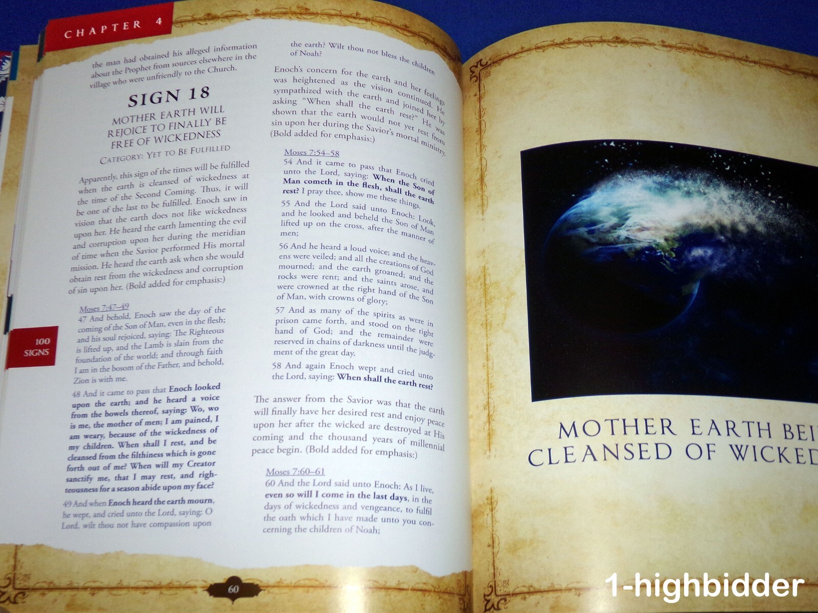 100 Signs of the Times Second Coming of Christ DELUXE 1st Ed HC Ridges Mormon