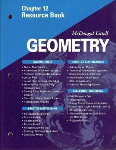 McDougal Littell – Geometry – Chapter 12 Resource Book