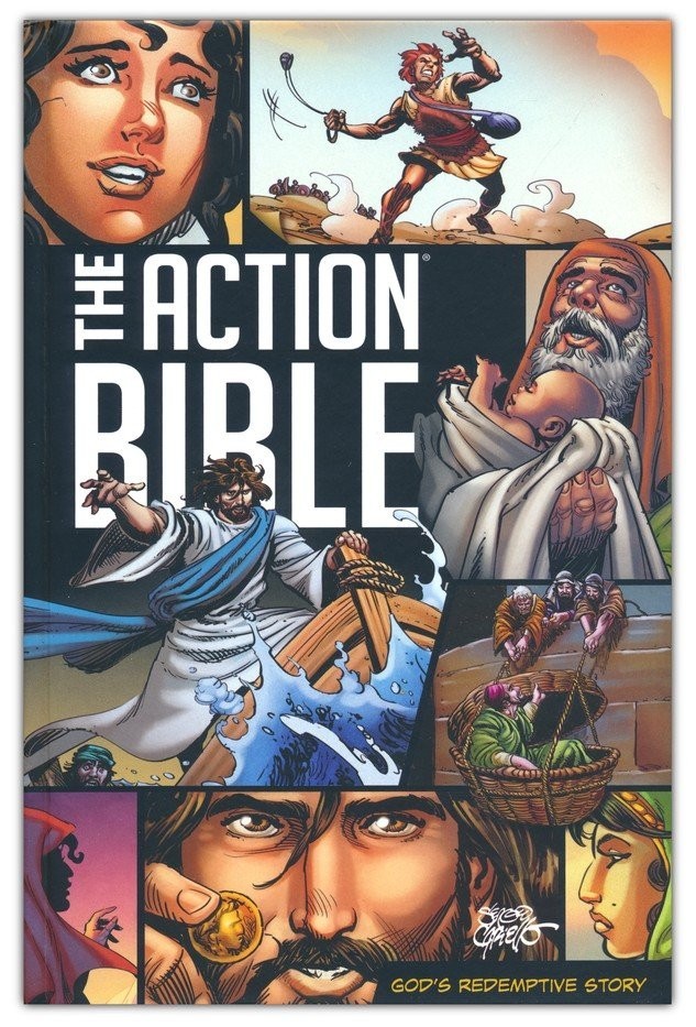 THE ACTION BIBLE Sergio Cariello (Illustrator) Pictorial HC 752 pgs Quick Ship!!