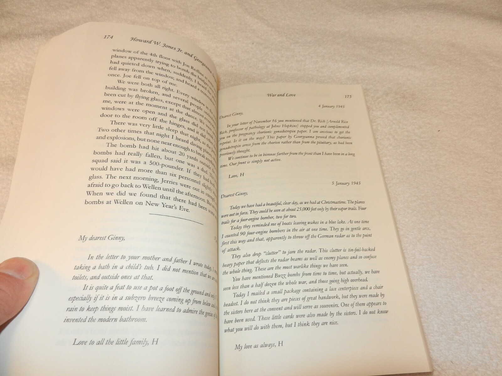 WW II ETO Field Hospital Surgeon w/ surgery details “WAR AND LOVE” Vet Signed
