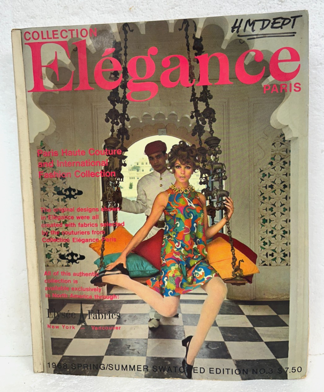 Elegance Spring/Summer 1968 Swatched Edition in English title page in French