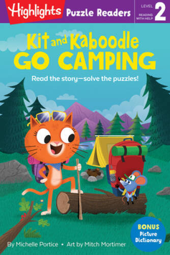Kit and Kaboodle Go Camping (Highlights Puzzle Readers) – Paperback – GOOD