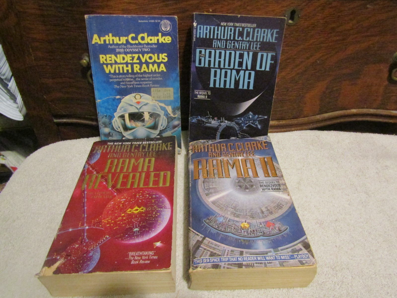 Arthur C Clarke 4 Books Rama Series Classic Science Fiction