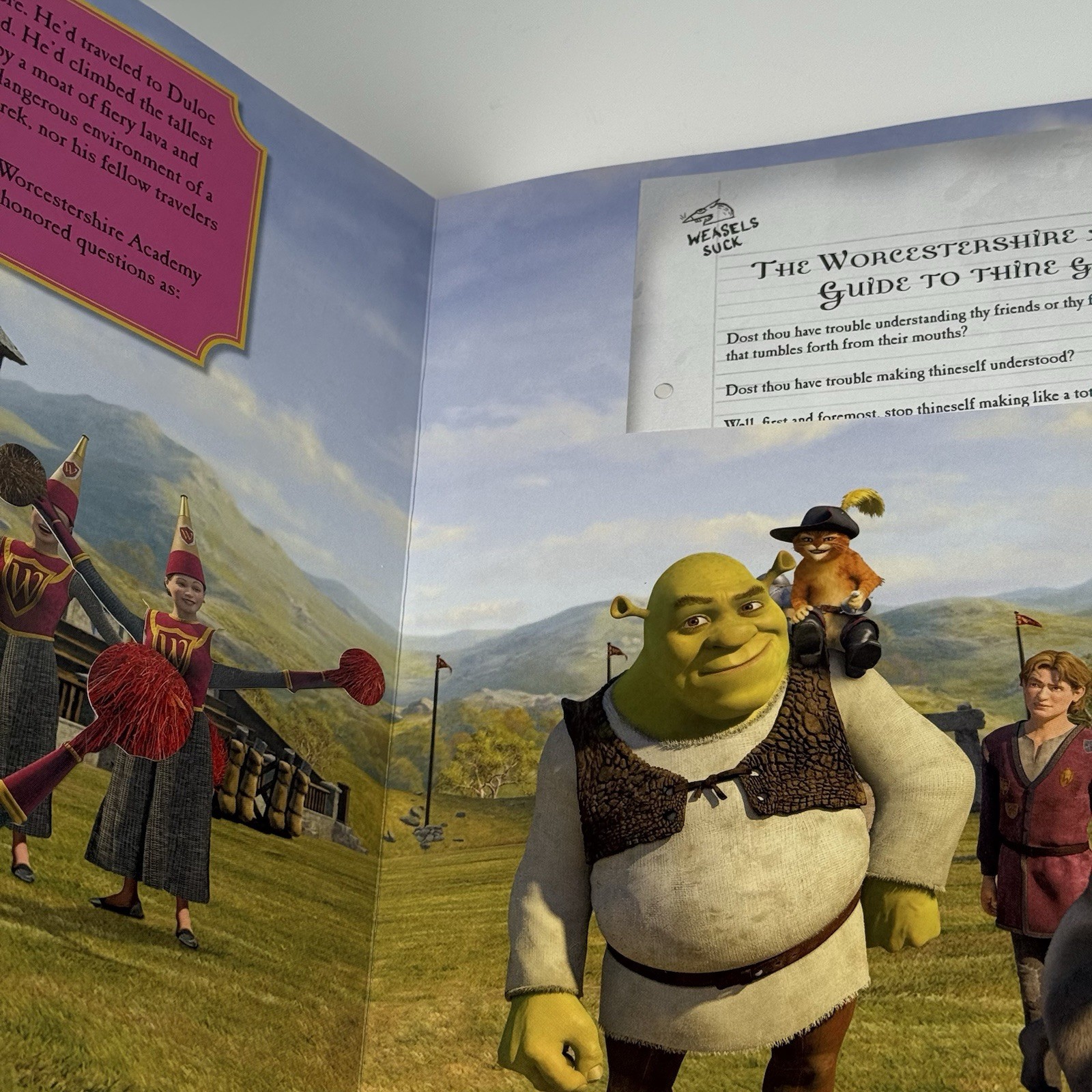 The Legend of Shrek by Dreamworks First Edition Hard Cover Interactive Book