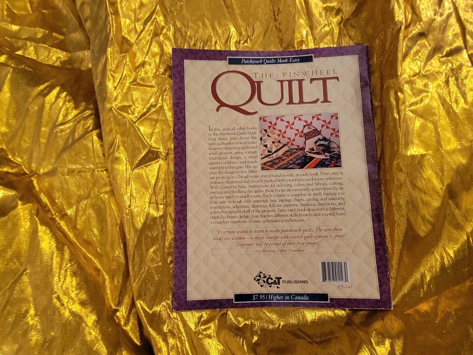 Pinwheel : Patchwork Quilts Made Easy by Jean Wells TradePaperback UNUSED BOOK