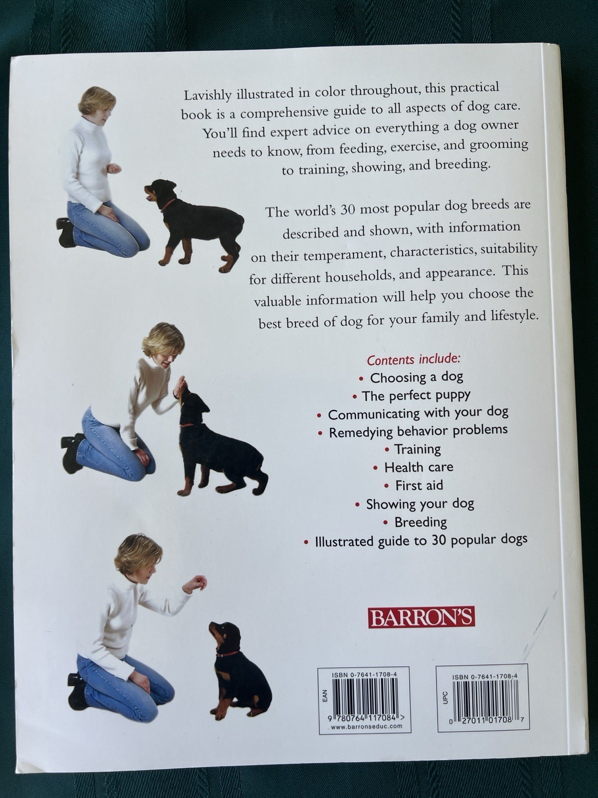 2 Books. Family Dog Owners Guide Caring for Your Dog & Healing Power Of Pets