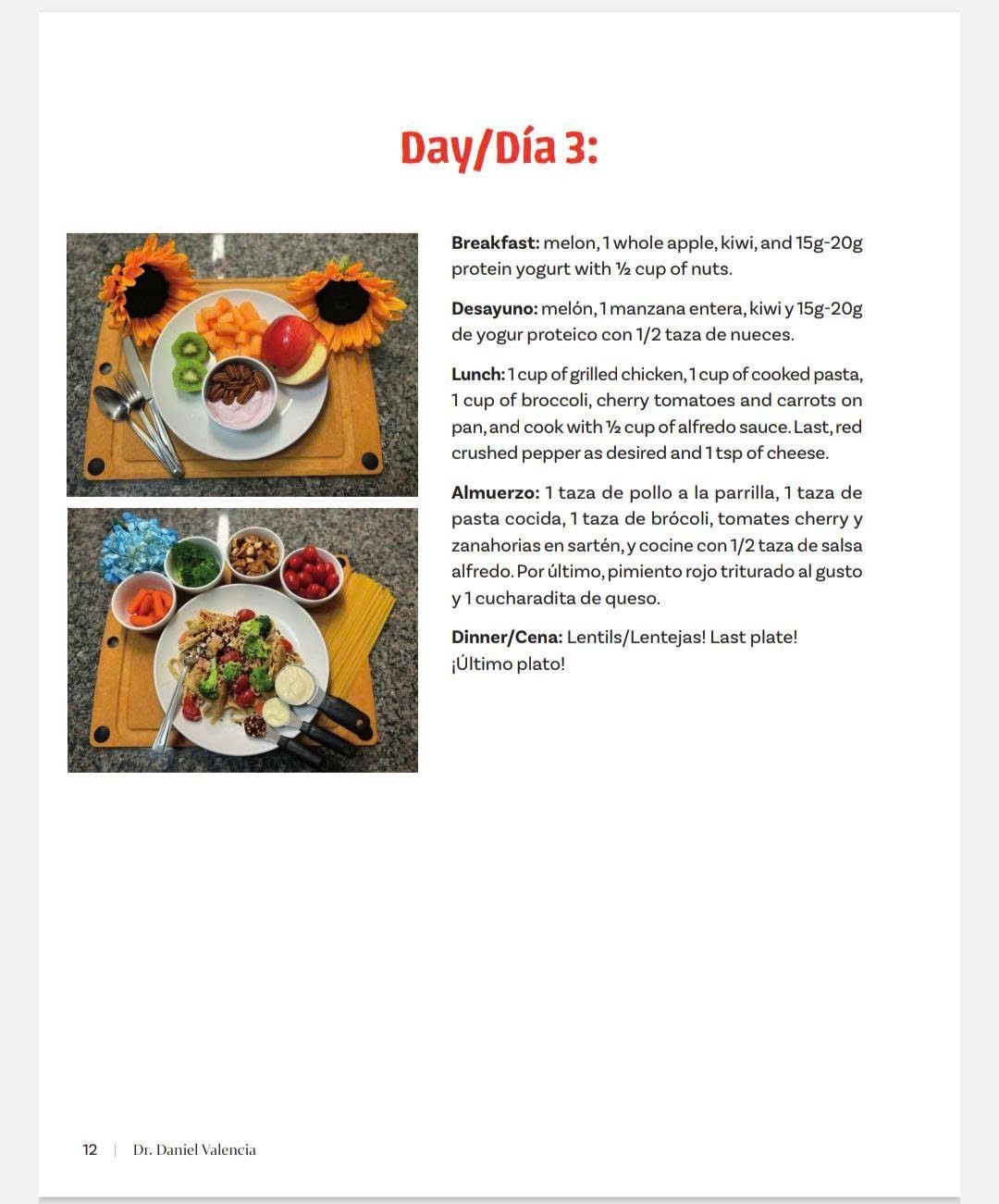 Valencia Lifestyle Hardcover Book. Spanish And English Easy Receipt For Health.