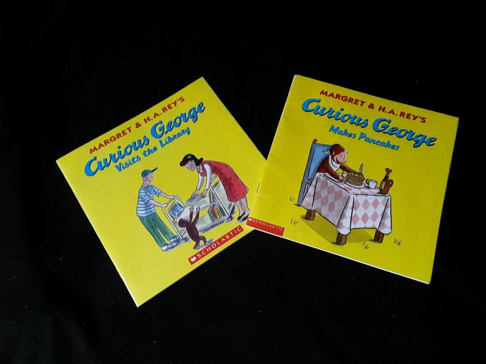 3 Curious George Paper back Books. Slightly used. 2 *24 pages & 1*48 pages Books