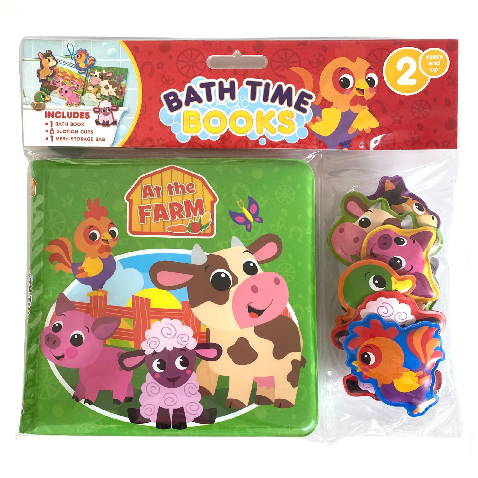 Phidal Farm Bath Time Books – Activity Books for kids, Bath book, 6 Padded s…
