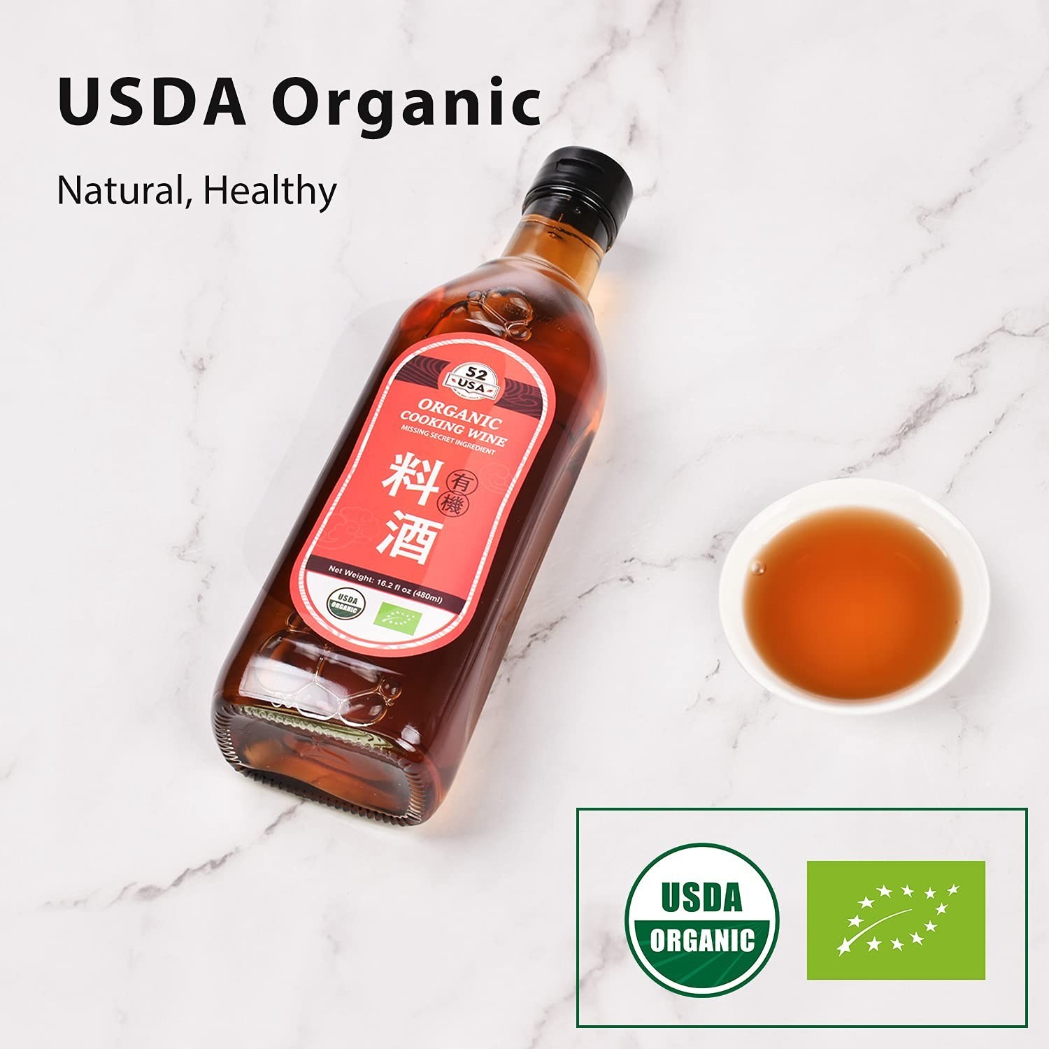 Versatile Organic Shaoxing Rice Wine 16.2oz – Perfect for Homemade Asian Flavors