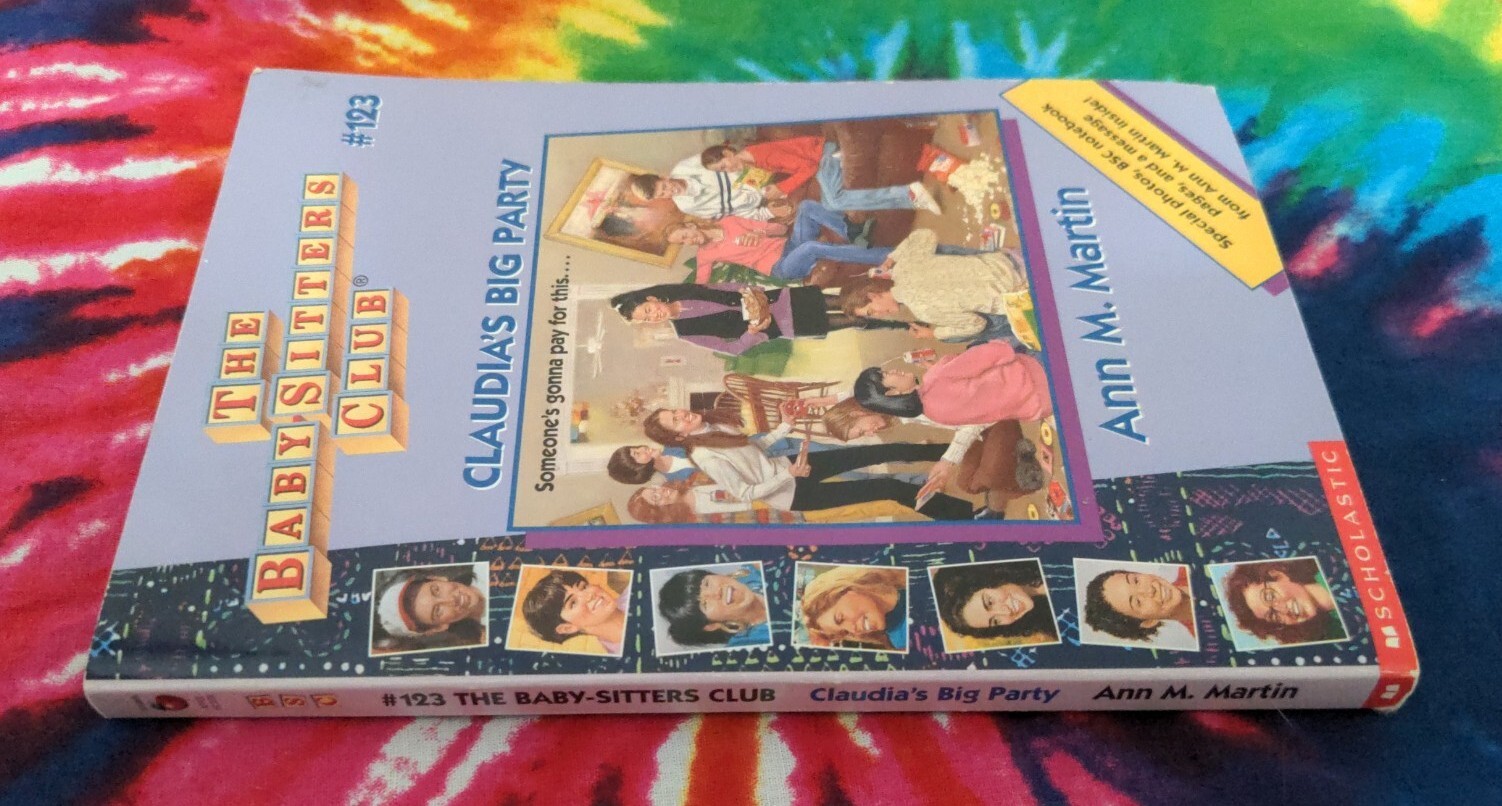 Claudia’s Big Party (Ann M. Martin, 1998) #123 BABY-SITTERS CLUB Paperback Book