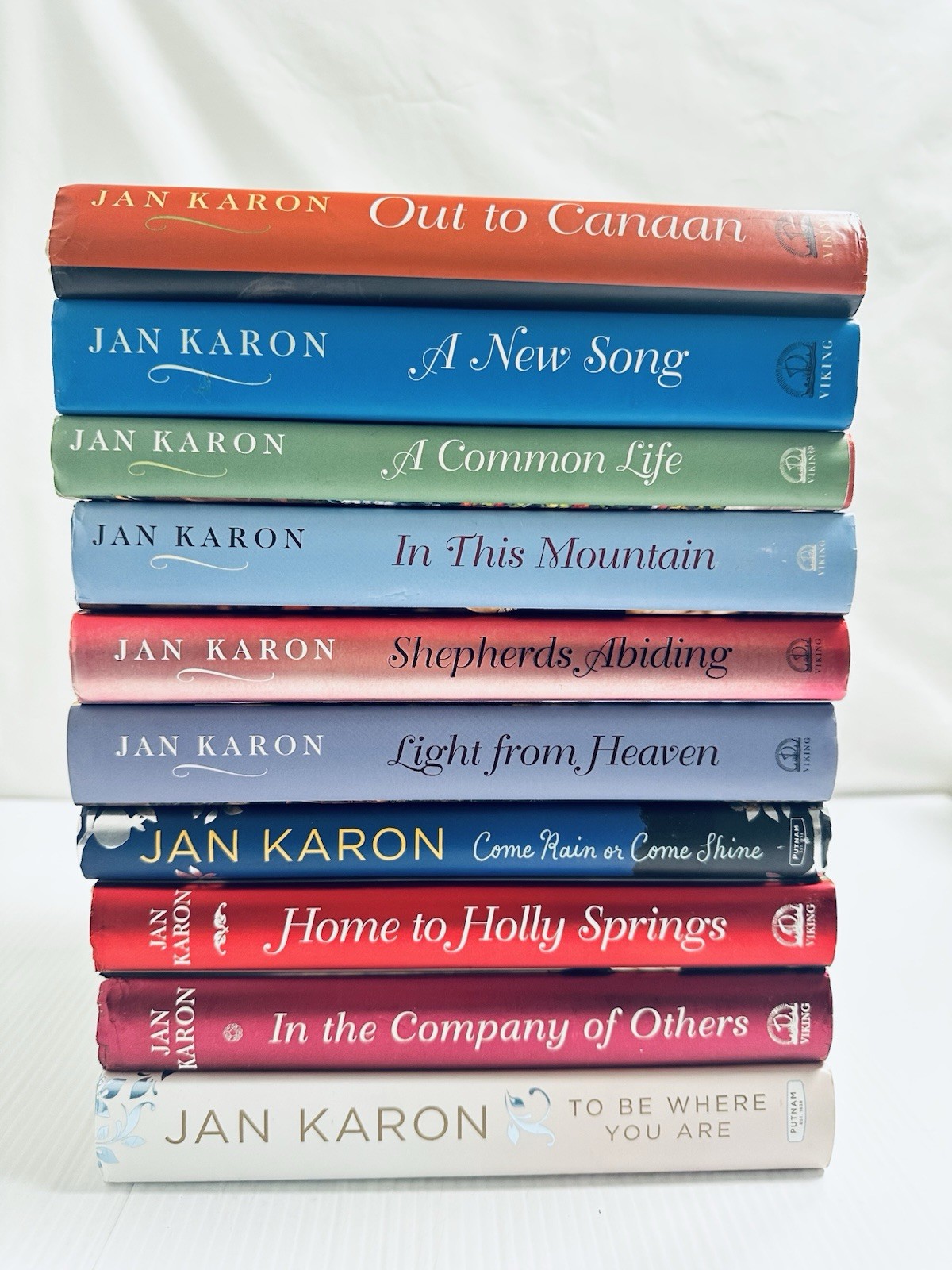 Jan Karon Mitford Series Lot Ten Hardcover Novels Beloved Small Town Christian